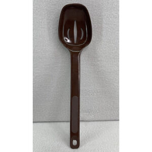 Slotted Serving Spoon VTG Brown Melamine MCM Cottagecore Made in USA Preowned